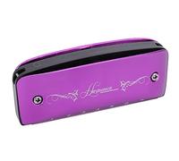 Naroote Harmonica, a Portable Mini Harmoniga Easy to Play for Beginners for Beginners for Gifts for Outdoor Performance (Purple)