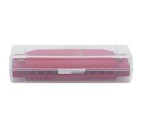 Naroote Harmonica for Kids Translucent 10 Hole Music Instrument with Storage Box - Eco-Friendly ABS Plastic - 3 Colors Available (Dark Red)