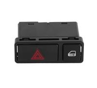 Naroote "Hazard Warning Central Lock Switch Fit for 3 Series - Durable Emergency Flasher Switch, Easy to Install for E46 E53 E85 325 X5"