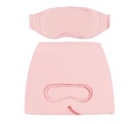 Naroote Head Ice Pack Wrap, Solid Gel Head Wrap with Eye Cover, Hot Cold Gel Pack, Flexible Fit, Full Wraparound Coverage, Microwave and Freezer Use for Men Women Home (Pink)