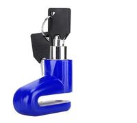 Naroote Heavy Duty Anti-Theft Motorcycle Disc Brake Lock for Top Security, Portable Mini Design for Scooter, Made of Metal, Suitable for Motorcycle Electromobile, ABS+Metal, Red (Blue)