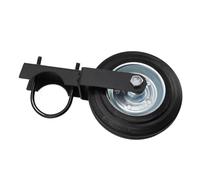 Naroote Heavy Duty Gate Wheel for Easy Installation and Support Up to 500lb for Outdoor Use, 6 Inch Rubber and Carbon Steel, 1 Set