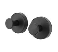 Naroote Heavy Duty Suction Cup Hooks 2pcs Water Resistant Towel Holders for Bathroom Kitchen Stainless Steel 60x28mm