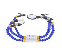 Naroote Helping Hands Soldering Station, 360 Adjustable Arms Soldering Tool, Kit with Spring Loaded Quick Clamp & Magnifier, Ideal for Electronic Repair, Industrial Welding &