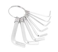Naroote Hex Key Wrench Set 8Pcs Resistant for Mechanical and Automotive Use Stainless Steel 1.5-6mm