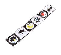 Naroote High Contrast Soft Book for Baby Visual Development Portable Toy with Black and White Polyester Fiber for Home and Travel 1 Unit (#2)