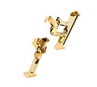 Naroote Hole Shoe Decorations, Exquisite Workmanship ABS Gift Shoe Tail Swing Decorations for Work for Daily Life (Gold)