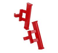 Naroote Hole Shoe Decorations, Exquisite Workmanship ABS Gift Shoe Tail Swing Decorations for Work for Daily Life (Red)