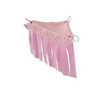 Naroote Homic Tent, Flanellet Material Guinea Pig Hideut Small Crafts with Fringes for a Rabble for a Junk (Pink)