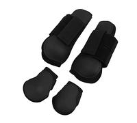 Naroote Horse Leg Protection Shoes, Full Protection Against Caught a Clamping Guard Guard to Horse Competition (1 Set Black XL 39x39x12.5cm)
