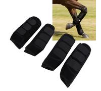Naroote Horse Leg Wrap M Size High Elasity Impact Proof Breathable Waterproofing Horse Leg Wrap Protector with Soft Inner Lining Quick Adjust Hook Loop Fastener Closure for Riding