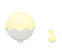 Naroote Ice Ball Mold, Round Ice Cube Mold, Prevents Cracking Top Fill Port Easy Release Odorless Food Grade Silicone for Drinks (Yellow)