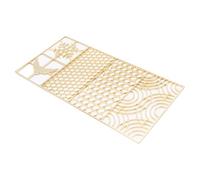 Naroote Ice Press Stamp Ice Cube Stamp Tray, Copper Imprinter with Unique Patterns, Ideal for Cocktails, Bourbon, Whiskey & Bartender Accessories (D02 200x100mm / 7.87x3.94in)