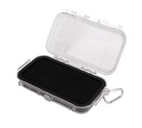 Naroote Impact Resistant Dry Box, ABS Engineering Plastic Hard Case, Wet Dry Box with Cushioning Rubber, Anti Skid Pad for Equipment, Outdoor Activities (Transparent Model, Large Size)