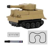 Naroote Inductive Draw Line Following Robot Car Educational Toy for Children with Light Sensor and Rear Wheel Power, Tank/Engineering Vehicle/Robot Induction Pen Follow Toy for More Than Three Years