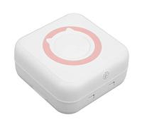 Naroote Inkless Pocket Printer, Long Battery Life Mini Pocket Printer for Error Photo Labels for Study Notes Memo List (Pink)
