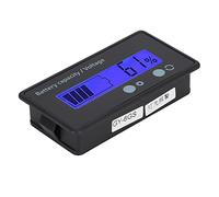 Naroote Intelligent Voltage Display Voltmeter LCD Meter for Battery Power Management 12-84V with Alarm Function (Blue)