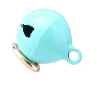 Naroote Iron Pet Collar Bell Keyring Free Matching Crisp Bell Sound for Cats Dogs, Resistant (Lake Blue)