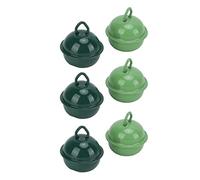 Naroote Jingle Bells Green Dark Metal Christmas Bell for DIY Crafts Music Makers 20Pcs Wedding Christmas