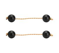 Naroote Kashaka Shaker 2 Pairs African Aslatua Single Hand Rhythm Instrument for Unforgettable Memories ABS Black Red Blue Green White Yellow Diameter 5cm 60g / Pair (Narootevo8gmyrnk2-230203TW01-1)