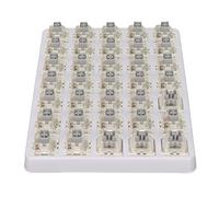 Naroote Keyboard Switch, Linear 35 Pcs Mechanical Keyboard Shaft Easy to Install Use 3-pin for Gaming (Double Spring)