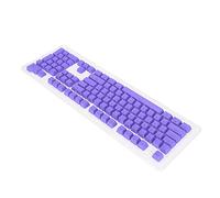 Naroote Keycap Set, Light Transmittance 2 Colors Injection Molding PBT Keycaps 106 Keys Oil Repellent Coating OEM Height For Mechanical Keyboard (Purple)