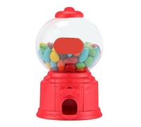 Naroote Kids Vending Machine Toy, Mini Twist Sugar Gumball Dispenser Bank with Replaceable Candy Container, for Boys Girls Birthday Party Family Gathering (Red)