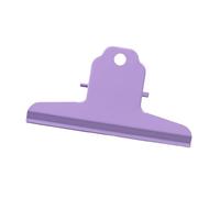Naroote Large Bull Paper Clips, Strong Springs File Clamps, Hangable Metal Hinge Clamp/Holder with Energy Saving, Hold Up to 200 Sheets, Ideal for Office, Kitchen, Drawing Board, Art Crafts & (Purple)