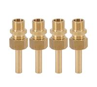 Naroote Large Hexagonal Water Fountain Nozzles Rustproof Direct Jet for Museums and Libraries Made of Copper 4 PCS (G3/8)