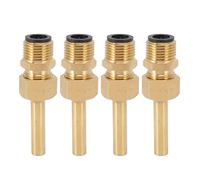 Naroote Large Hexagonal Water Fountain Nozzles Rustproof Direct Jet for Museums and Libraries Made of Copper 4 PCS (G1/2)