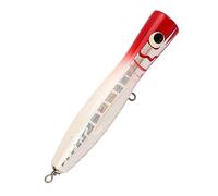 Naroote Large Popper Fishing Charm, 7.1in 3 Oz Smooth Surface Popper Fishing Charm Ihlamur Tree Resistant Reflector River Attractive Colors (02#)