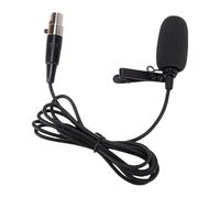Naroote Lavalier Lapel Microphone, Clamp/Holder On Condenser Mic with 4 Pin XLR Cable Foam Cover, Lightweight Clear Sound for Recording Broadcasting Stage