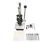 Naroote Leather Press Hole Puncher, Manual Punch Machine, Hand Press Punch Tool with Labor Saving for DIY Craft Punching Holes Cutting, Forming Pressing