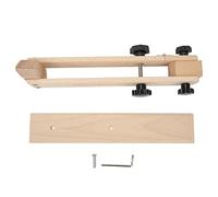 Naroote Leather Stitching Pony, Adjustable Stainless Steel Stretch Rod, Beech Wood Leather Craft Tool with 360 Degree Rotation, Ideal for Hand Sewing Leatherwork Belts & Bags