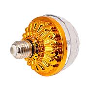 Naroote LED Color Rotating Lamp for Home Party Decorations RGB LED Light Bulb for Birthdays, Nightclubs, KTV | ABS, 4.7x3.5x3.5in (Golden Bulb (6 Colors))