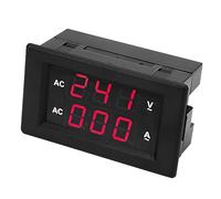 Naroote LED Digital AC Voltmeter Ammeter High- Dual Meter for Electrical Testing 100~300V 0-100A (red red)