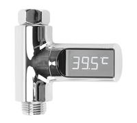 Naroote LED Shower Thermometer, Waterflow Powered Instant Read Bath Thermometer with Bright LED Screen, for Home Kitchen Bathroom Faucets and Showers