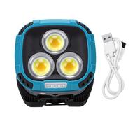 Naroote LED Work Light, Rechargeable Work Lamp with Spring Clip Hook, Magnet Base, 180° Rotatable Head, 4 Brightness Levels, IP65 Water Proof, Versatile Usages for Emergency, Garage