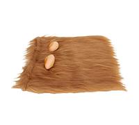 Naroote Lion Mane Wig for Dogs Cute and Funny Pet Costume Adjustable for Halloween Christmas Soft Plush 80cm Size (L)