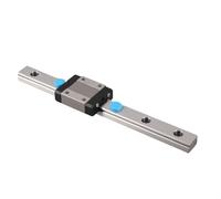 Naroote LML12B Miniature Linear Rail, 12mm Linear Rail Block, 4 Point Design with Ball Retainer, Ideal for Equipment Automatic Machines (150mm)