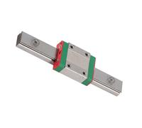 Naroote LML12B Miniature Linear Rail, 12mm Linear Rail Block, 4 Point Design with Ball Retainer, Ideal for Equipment Automatic Machines (100mm)