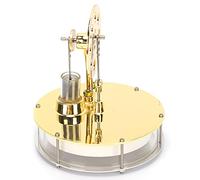 Naroote Low Temperature Stirling Engine, Cryogenic Stirling Engine Model, Zinc Alloy Construction Tool for Heat Experiments, Ideal for Science Experiments, Physics Learning & Kids Gifts