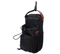 Naroote Magnetic Gym Bag Sling, PU Multi Compartment Water Bottle Holder, Strong Magnetic Phone Pockets, Adjustable Strap, Ideal for Travel Work Sports