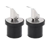 Naroote Marine Compression Drain Plug for Boat Bilge, 19mm, 2Pcs | Watertight Rubber Seal, Stainless Steel & Brass, Screw Type Bung for Yacht Livewell