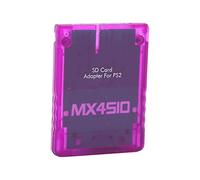 Naroote Memory Card Adapter Professional Storage Card Reader for, Transparent Plug and Play Game Console Adapter for Homebrew Software (Translucent Purple)