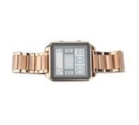 Naroote Men Digital Watch, Men Electronic Watch Calendar Display of The Chronometer Impermitation Function Alarm Parameter for Business (Rose Gold)