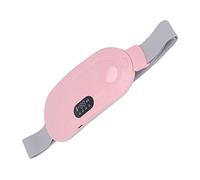 Naroote Menstrual Heating Pad Fast USB Electric Cordless Portable Waist Heat Pad for Cramp, Adjustable Period Heat for Women Reading or Working, ABS Deer Velvet 7.28x3.35x0.98in (Pink)