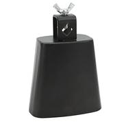 Naroote Metal Cow Bell Noise Maker with Stick, Exquisite Hand Percussion Instrument for Drum Set, Crisp Sound Quality, Ideal for Family and Farm Activities (4 Inch)
