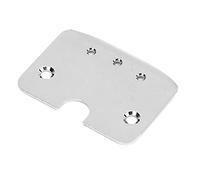 Naroote Metal Guitar Neck Plate Replacement Durable Material for 3-String Cigar Box Musical Instrument Accessories