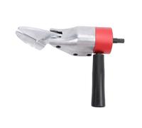 Naroote Metal Shear Drill Attachment, Sheet Metal Cutter with 360 Degree Rotating Handle & CRV Steel Blade, Universal Power Tool Accessories for Cutting Aluminum,Carpet, Cardboard